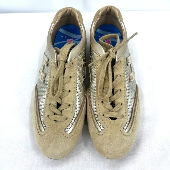 Hogan Olympia H Flock Sneaker with Suede and Metallic Finish Women's 6 - Picture 6 of 9